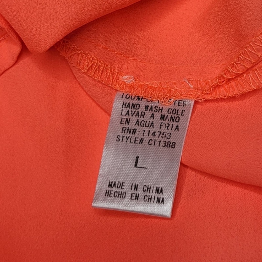 The Clothing Company Orange Beach Tank Top NWT - Picture 5 of 5